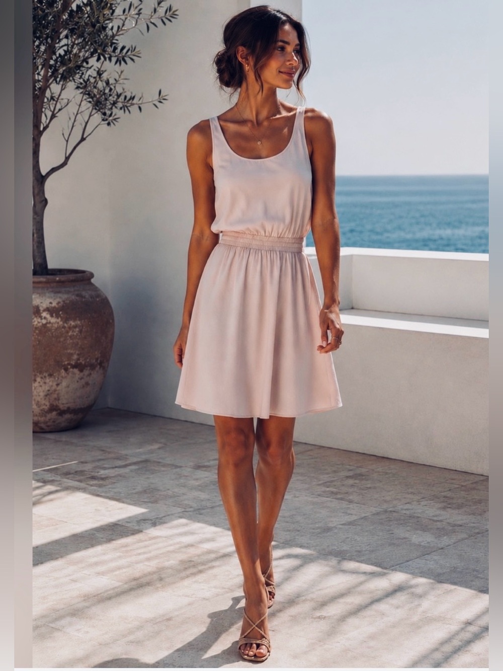 Talula Aritzia Roppongi tank Scoop-Neck Maxi Dress